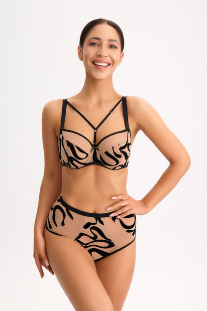 Calzón Agat Beige-Negro
